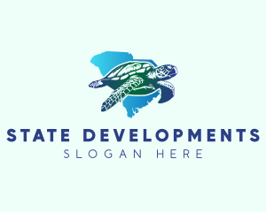 South Carolina State Sea Turtle logo design