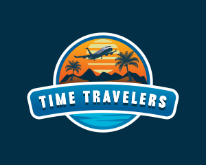 Airplane Travel Resort logo design