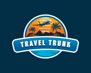 Airplane Travel Resort logo design