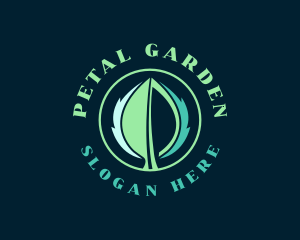 Natural Organic Leaf logo design