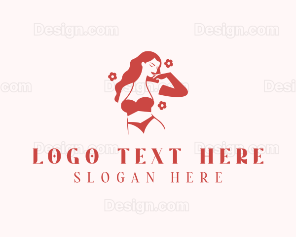 Woman Bikini Lingerie Logo