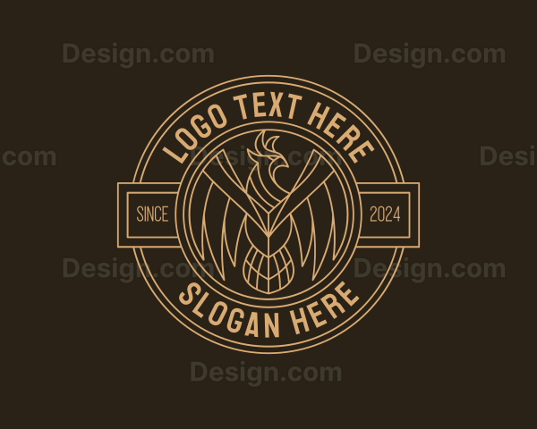 Upscale Falcon Bird Logo