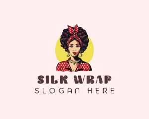 Retro Pinup Girl logo design