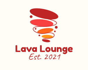 Lava Lamp Tornado  logo design