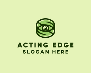 Natural Eco Eye Lens logo design