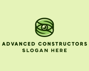 Natural Eco Eye Lens logo design