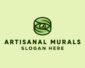 Natural Eco Eye Lens logo design