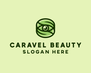 Natural Eco Eye Lens logo design