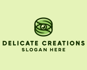 Natural Eco Eye Lens logo design