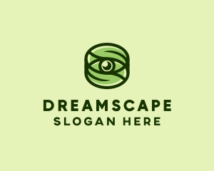 Natural Eco Eye Lens logo design