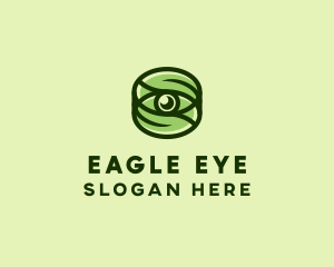 Natural Eco Eye Lens logo design