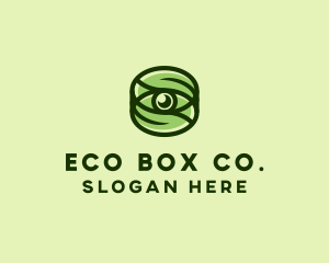 Natural Eco Eye Lens logo design