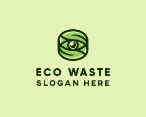 Natural Eco Eye Lens logo design