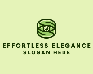 Natural Eco Eye Lens logo design