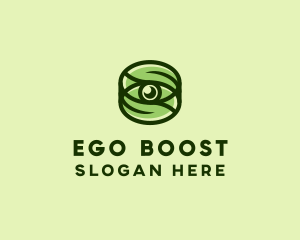 Natural Eco Eye Lens logo design