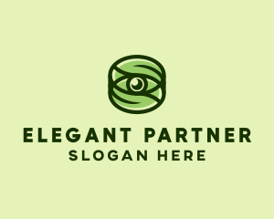 Natural Eco Eye Lens logo design