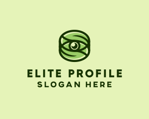 Natural Eco Eye Lens logo design