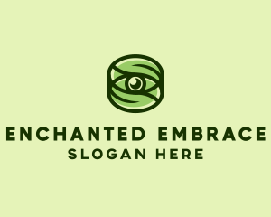 Natural Eco Eye Lens logo design