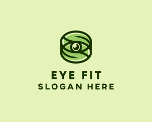 Natural Eco Eye Lens logo design