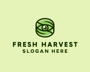 Natural Eco Eye Lens logo design