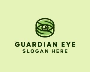 Natural Eco Eye Lens logo design