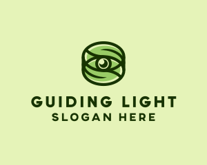 Natural Eco Eye Lens logo design