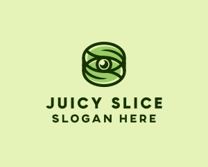 Natural Eco Eye Lens logo design