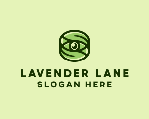 Natural Eco Eye Lens logo design