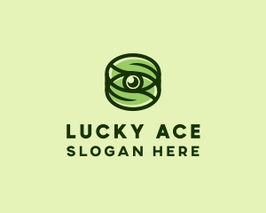 Natural Eco Eye Lens logo design