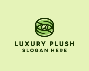 Natural Eco Eye Lens logo design