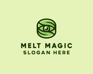 Natural Eco Eye Lens logo design