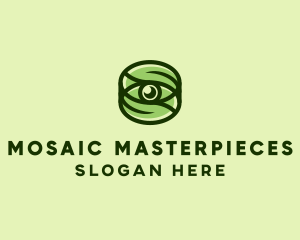 Natural Eco Eye Lens logo design