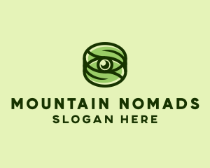 Natural Eco Eye Lens logo design