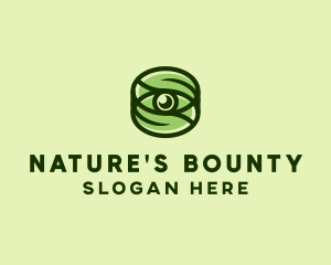 Natural Eco Eye Lens logo design