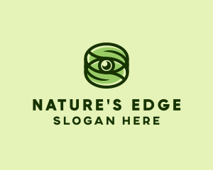 Natural Eco Eye Lens logo design