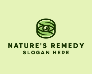 Natural Eco Eye Lens logo design