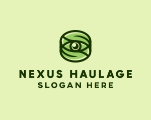 Natural Eco Eye Lens logo design