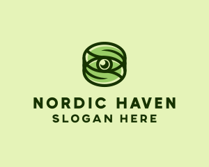 Natural Eco Eye Lens logo design