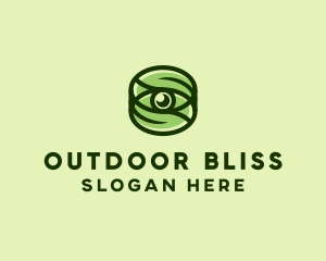 Natural Eco Eye Lens logo design