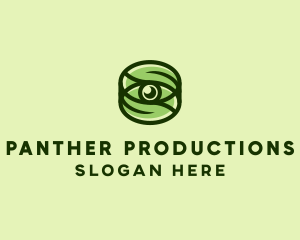 Natural Eco Eye Lens logo design