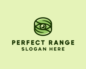 Natural Eco Eye Lens logo design