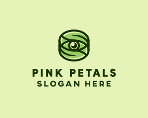 Natural Eco Eye Lens logo design