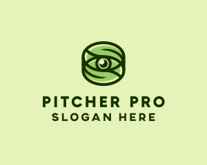 Natural Eco Eye Lens logo design