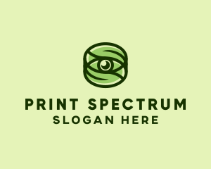 Natural Eco Eye Lens logo design