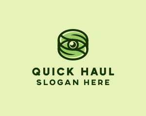 Natural Eco Eye Lens logo design