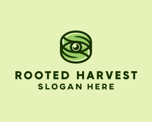 Natural Eco Eye Lens logo design