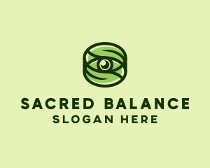 Natural Eco Eye Lens logo design