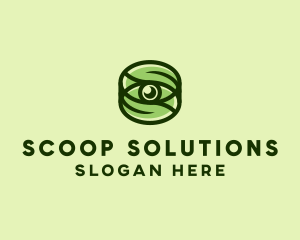 Natural Eco Eye Lens logo design