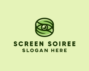 Natural Eco Eye Lens logo design