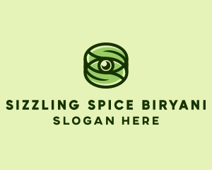 Natural Eco Eye Lens logo design